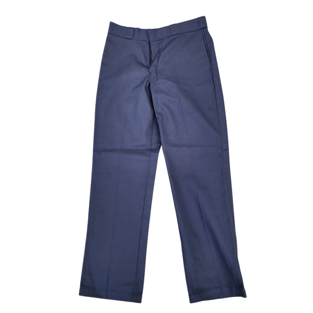 Dickies 874 Original Fit Work Pants Mens 33x32 Dark Gray Flat Front Uniform USA